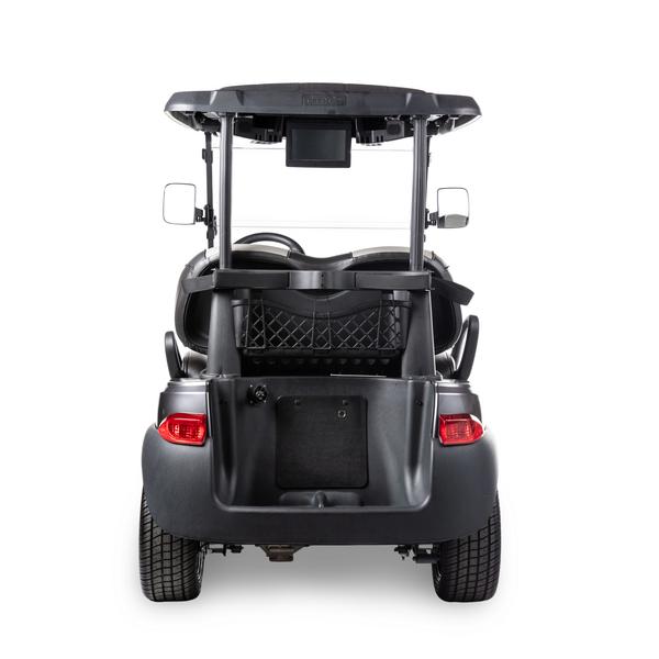 Rear view of a golf buggy Onward from Club Car.