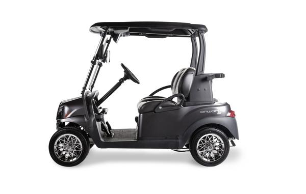Seitansicht Onward Golfcart Seitansicht eines Onward Golfcarts von Club Car.
